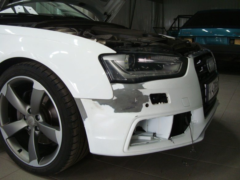 Ауди а4 без переднего бампера