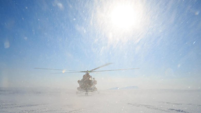 Вертолет ми 8 зима