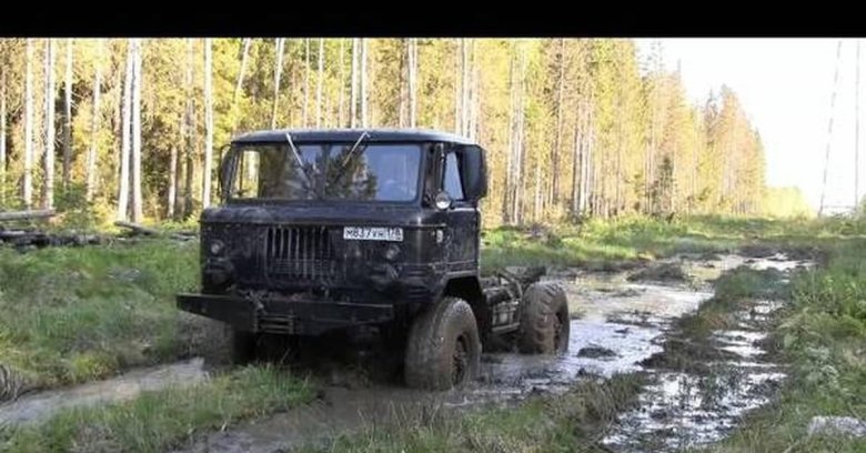 Газ 66 по бездорожью