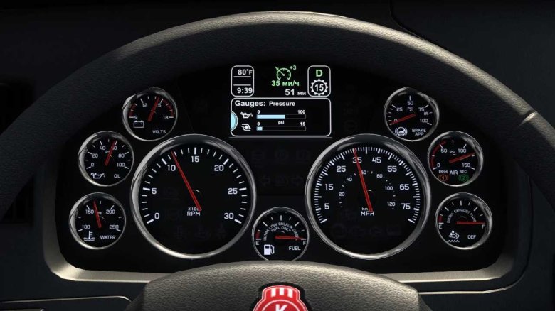 Kenworth w900 панель приборов