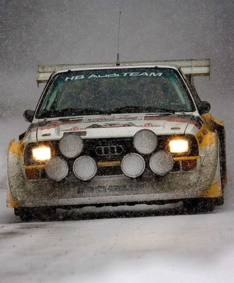Audi 80 quattro rally winter
