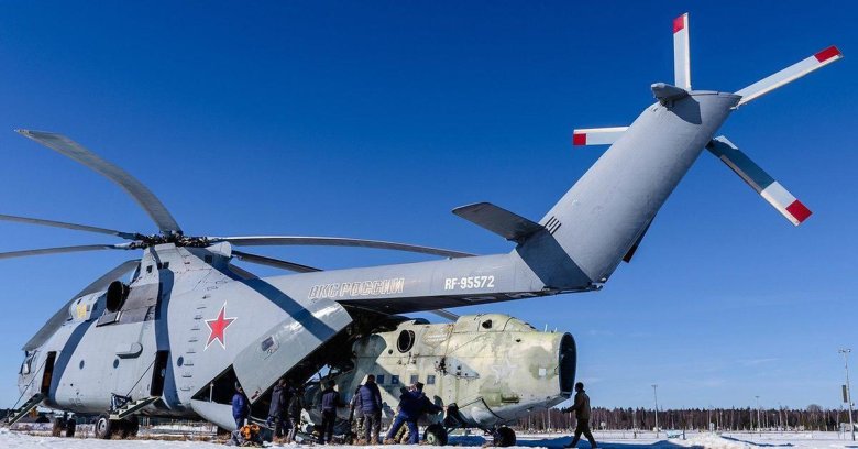 Самый большой вертолет в мире ми 26