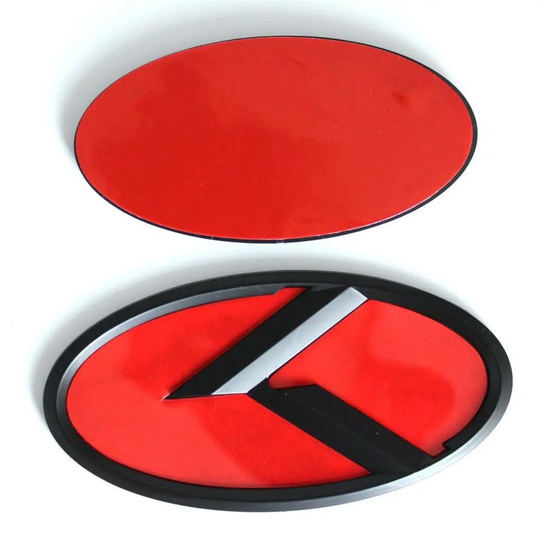 Красно черная эмблема автомобиля