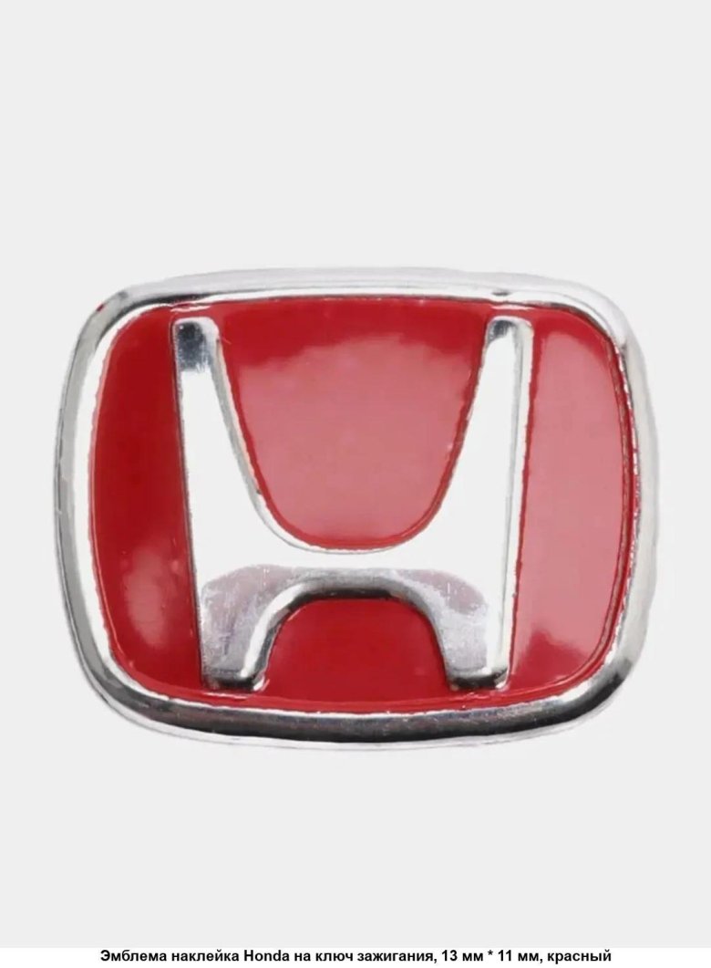 Значок хонда красный