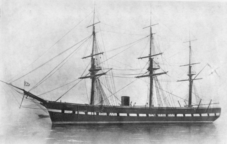 Парусно-винтовой фрегат олег