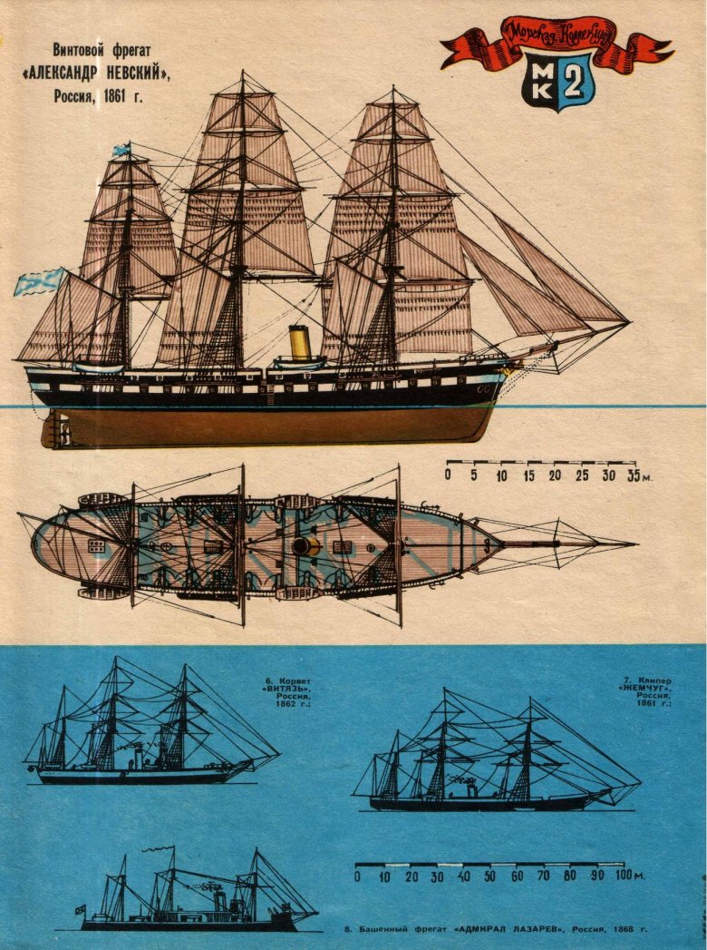 Парусно-винтовой корвет аскольд