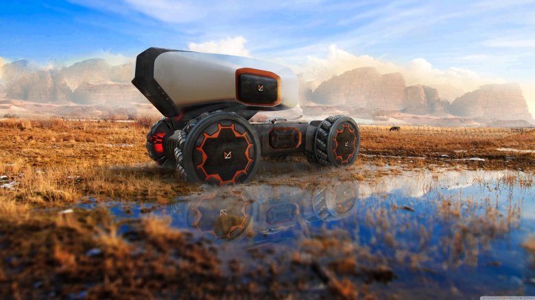 Футуристический трактор