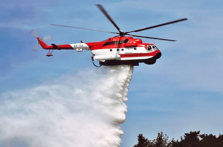 Пожарный вертолет ми 8