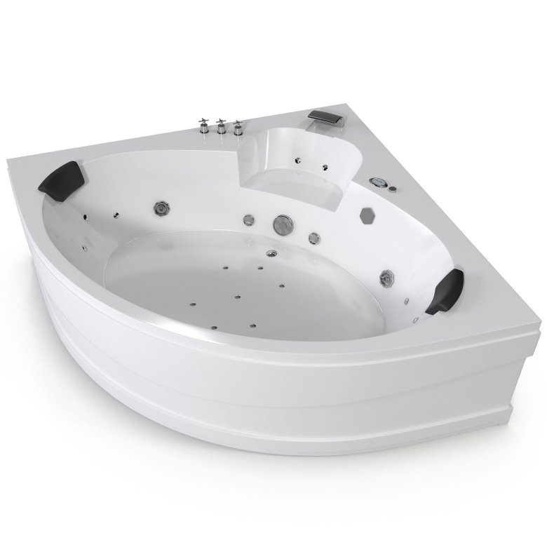 Угловая ванна с гидромассажем
