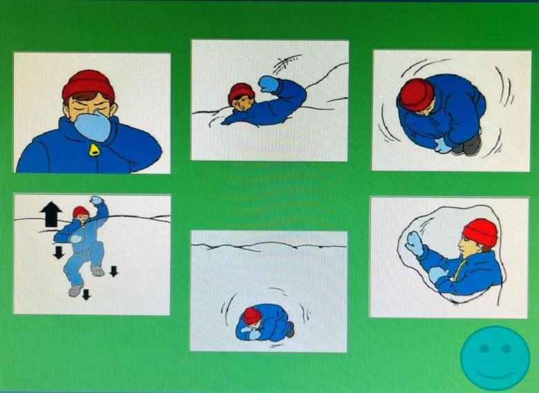 Действия при лавине