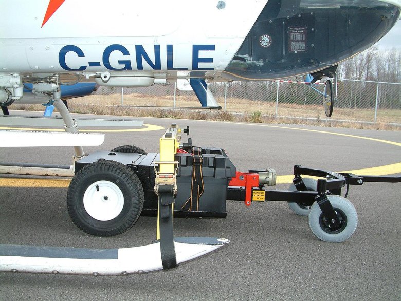 Вертолетная буксировочная тележка