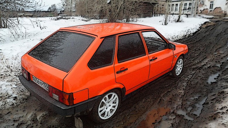 Ваз 2109 оранжевая