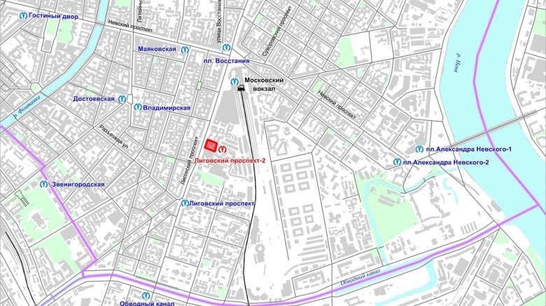 Невский староневский проспект на карте