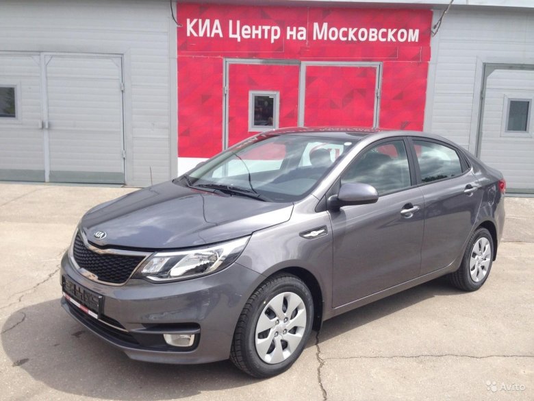 Kia rio 2016 серая 1.6 at седан