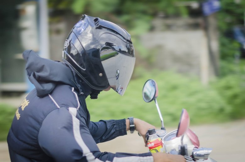 Motorbike helmet