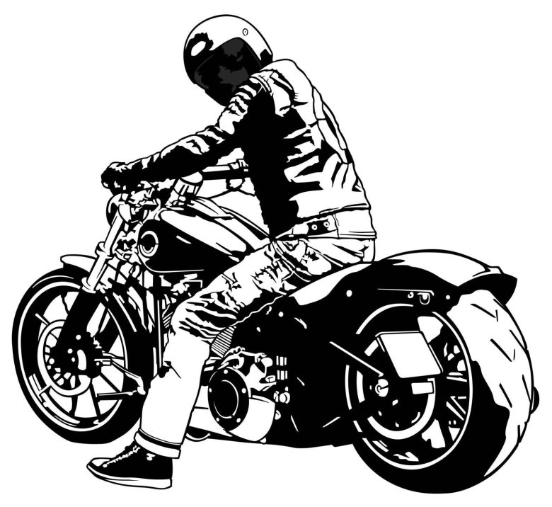 Harley davidson мотоцикл вектор