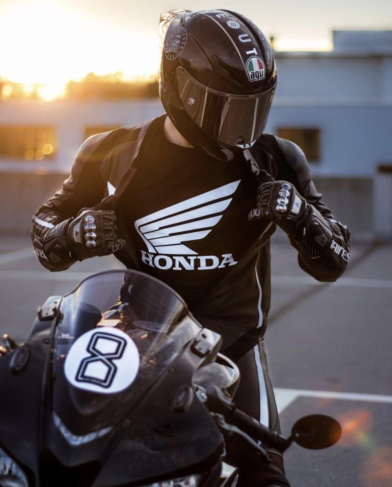 Фотосессия мотоциклиста