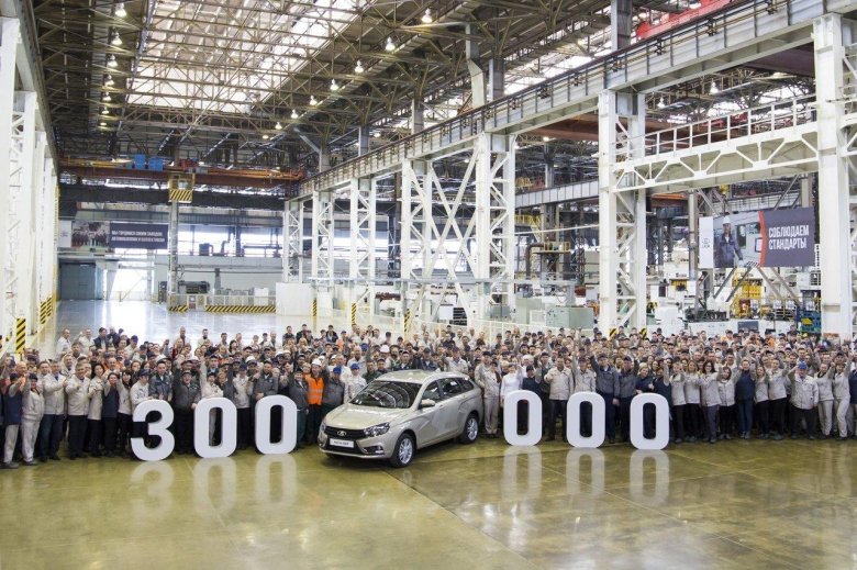 Лада веста на конвейере