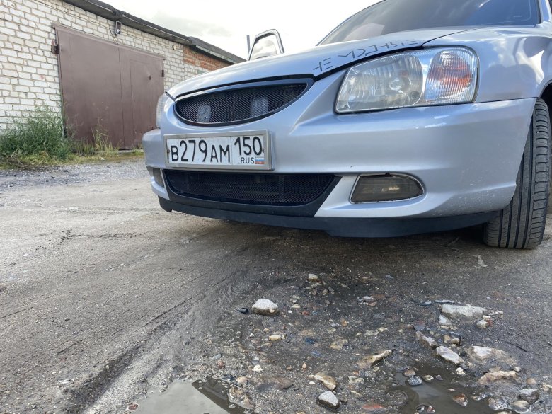 Акцент губа самурай hyundai accent