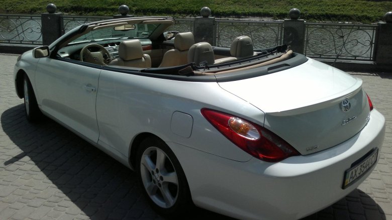 Toyota solara кабриолет белая