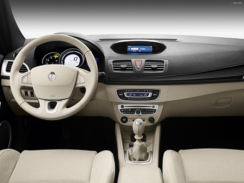 Renault fluence 2012 салон