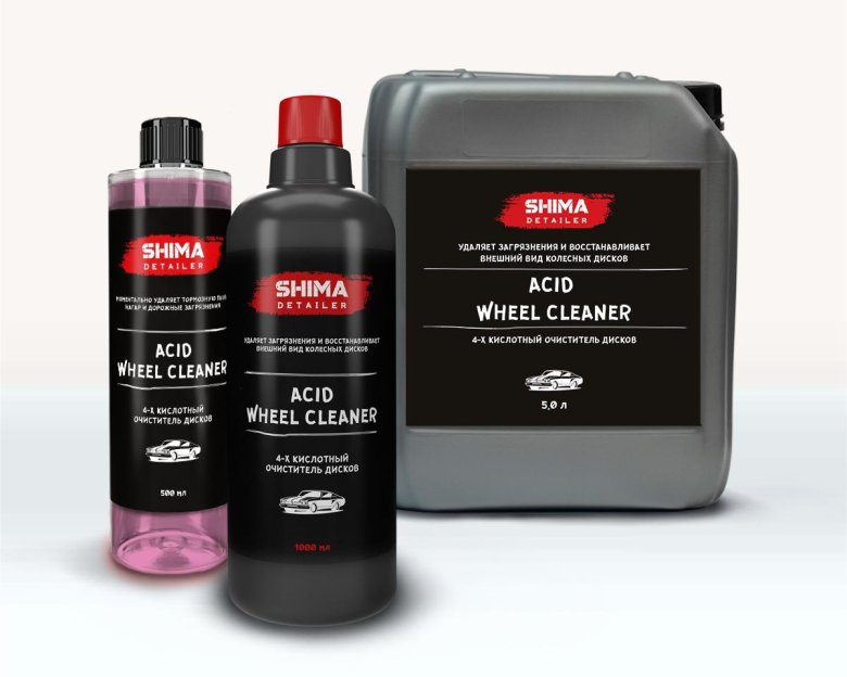 Shima detailer acid wheel cleaner