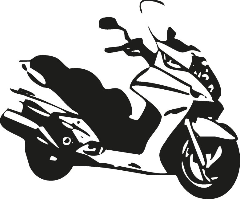 Векторное изображение мотоцикла