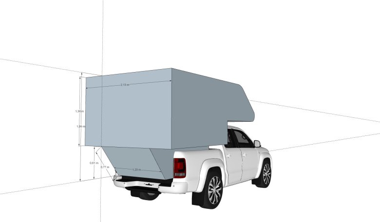 Модель автодома в масштабе