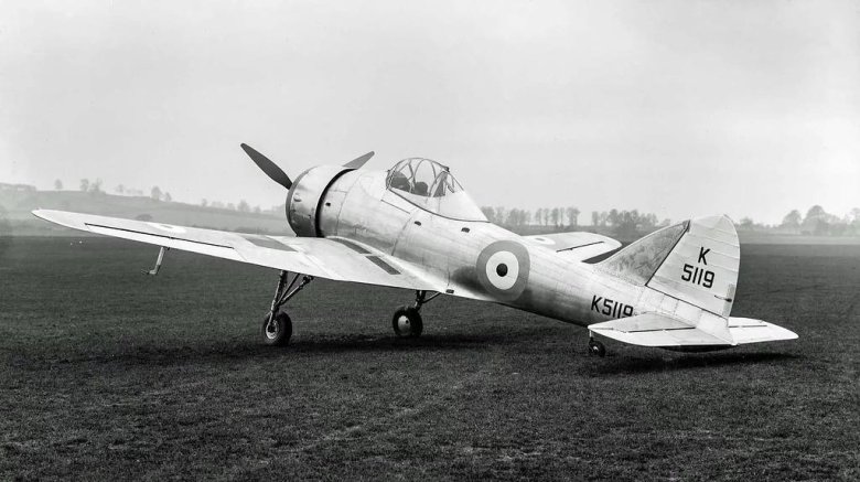 Gloster f.5/34 истребитель