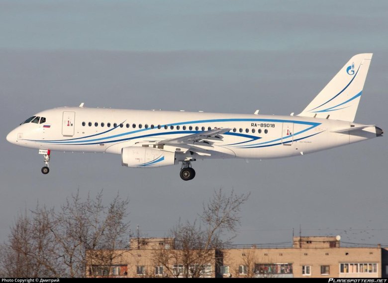 Сухой суперджет 100 газпромавиа