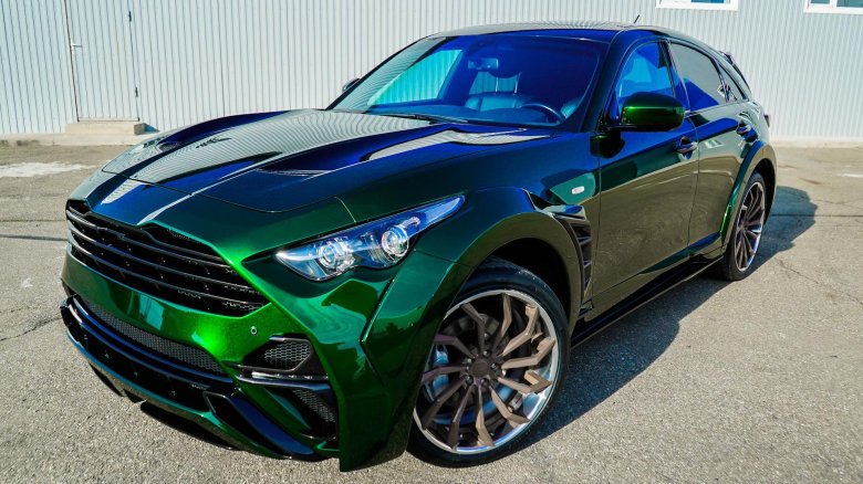 Инфинити qx70 зеленый