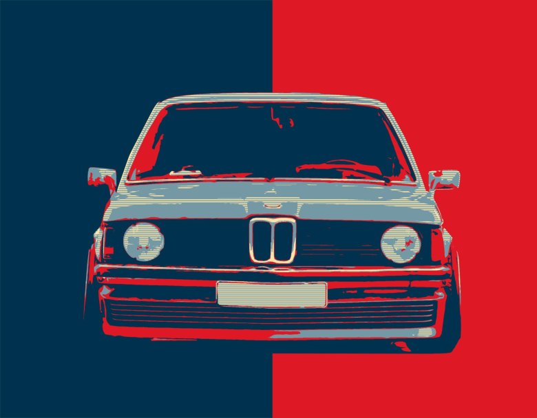 Bmw e21 red
