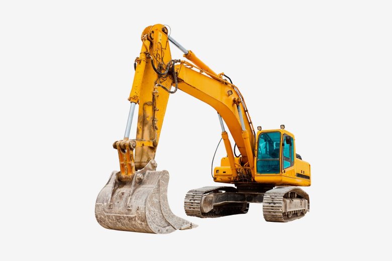 Спецтехника на белом фоне