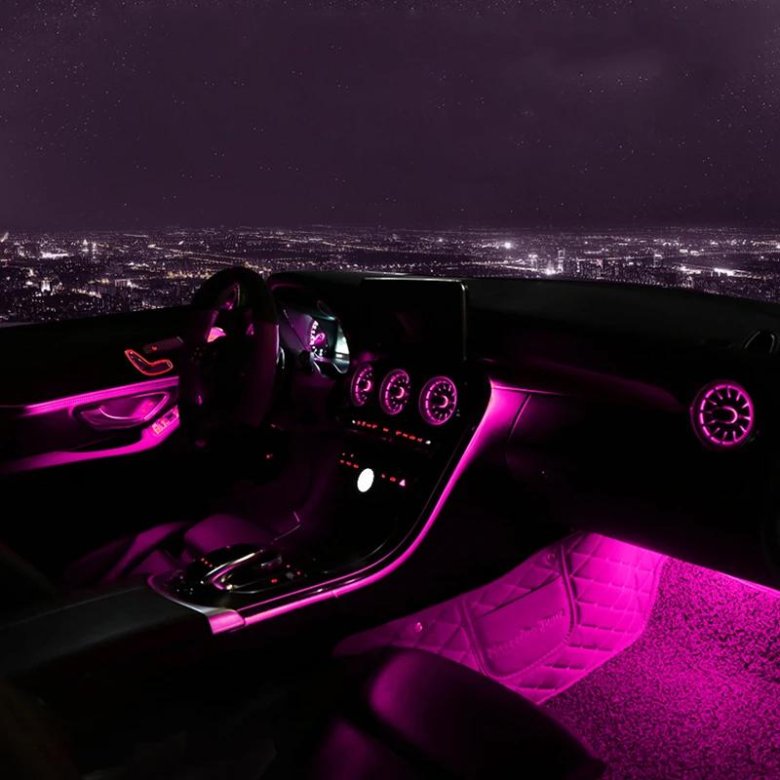 Подсветка салона мерседес