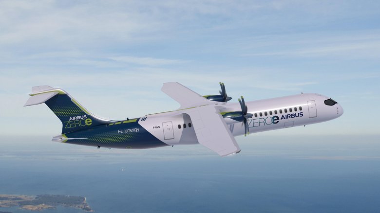 Водородный самолет airbus