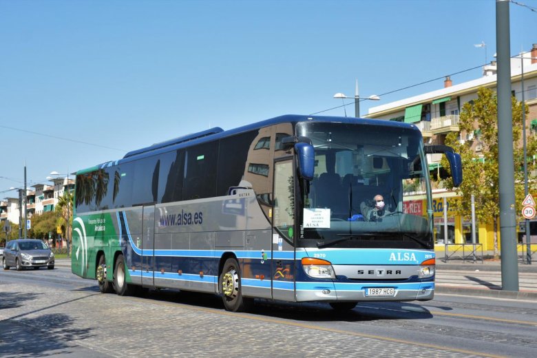 Alsa автобусы двухэтажные в испании