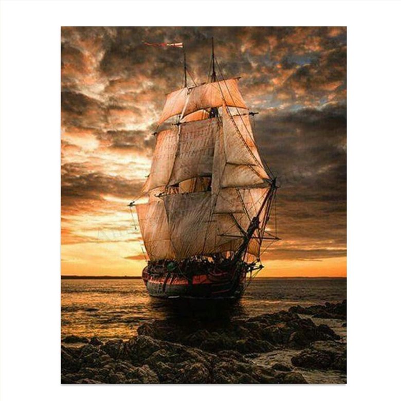 Картина корабль парусник
