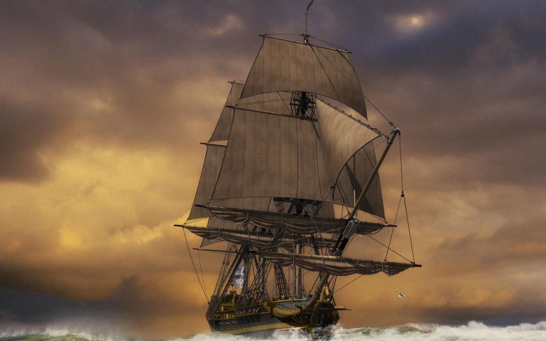 Корабль парус