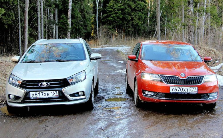 Шкода октавия и лада веста