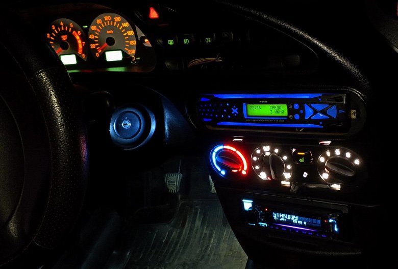 Подсветка в нива