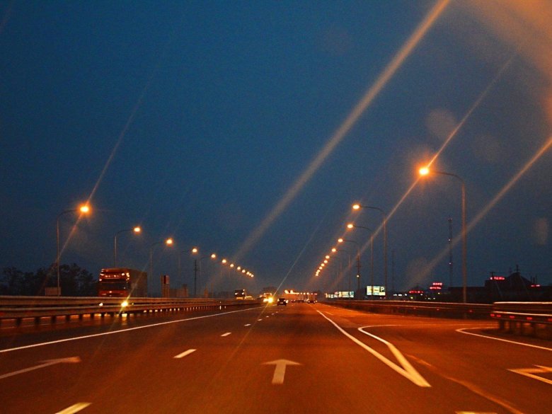 Трасса ночь