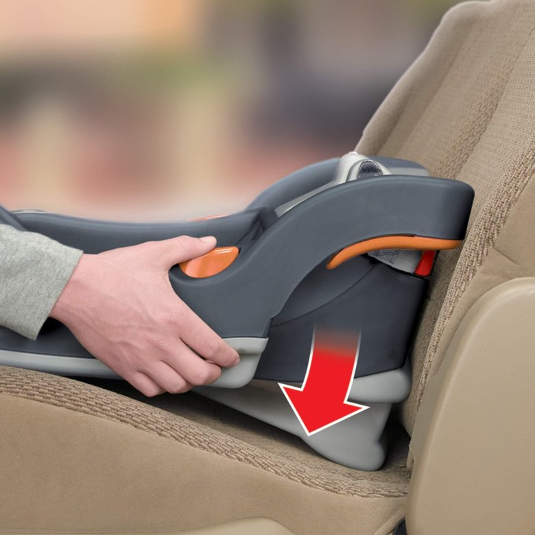 Автокресло chicco с системой изофикс вид сзади