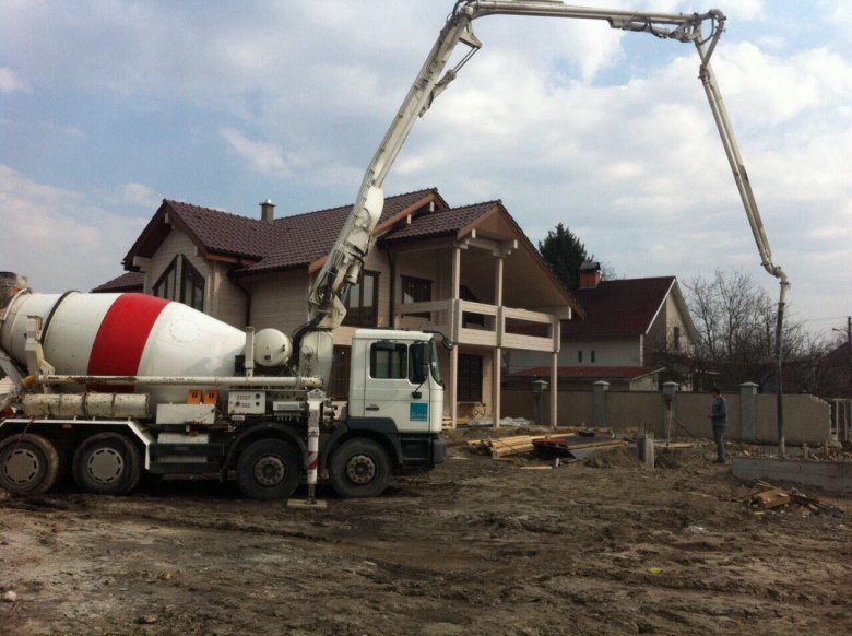 Бетононасос с миксером 2 в 1