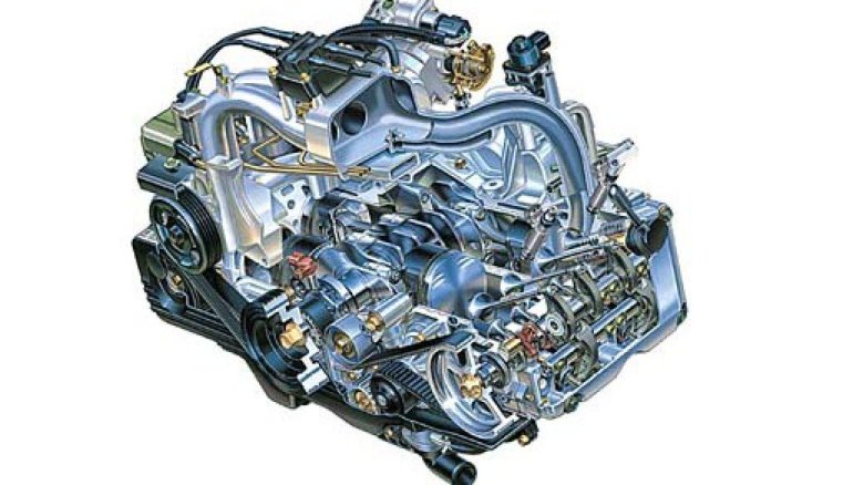 Оппозитный двигатель субару