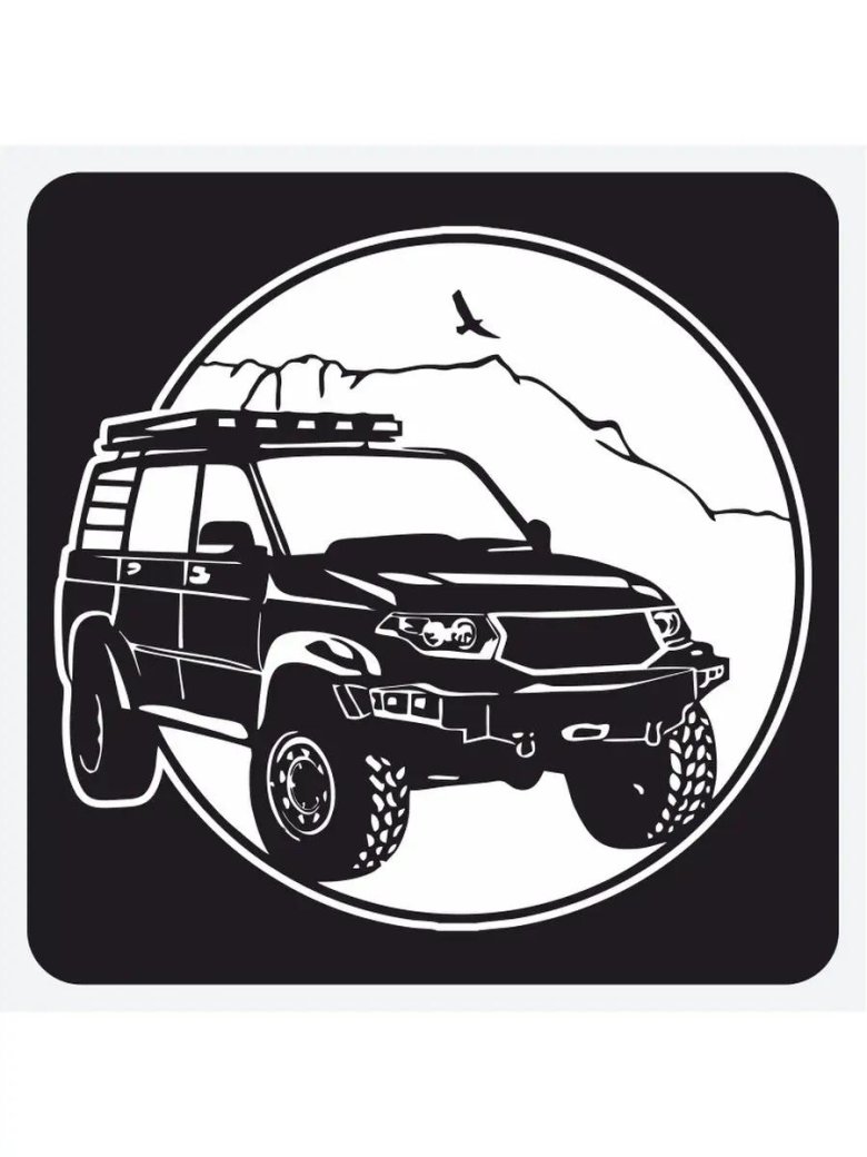 Наклейка уаз patriot