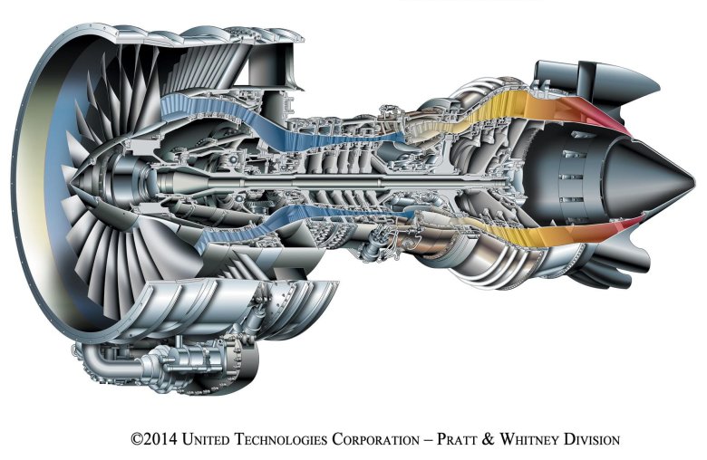 Авиационный двигатель pratt whitney