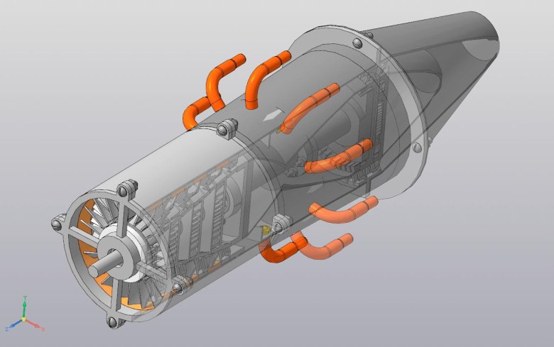 Прямоточно реактивный двигатель