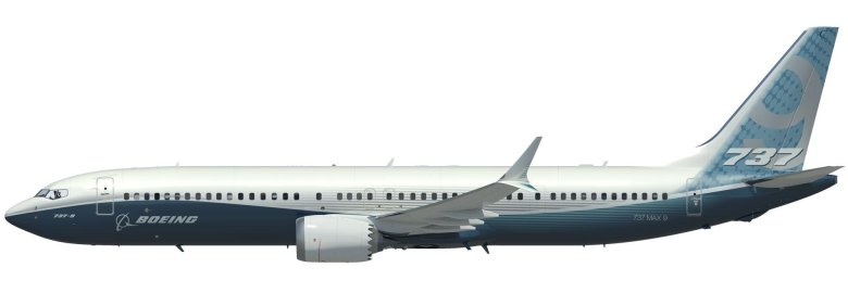 Boeing 737-800 вид сбоку