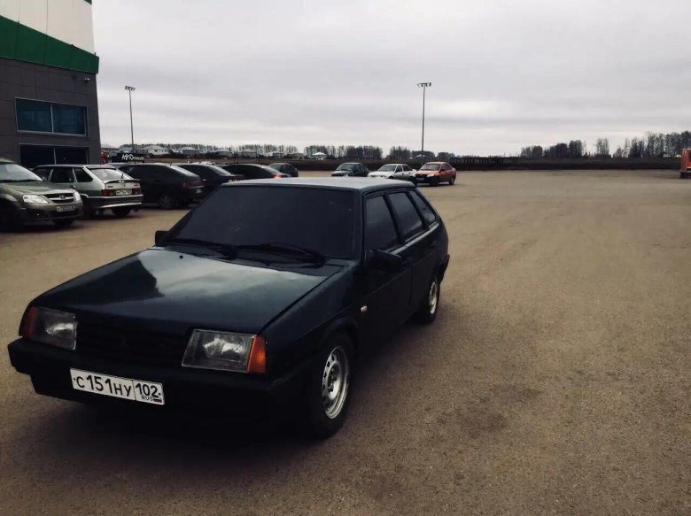 Ваз 2109 серебристая бункер