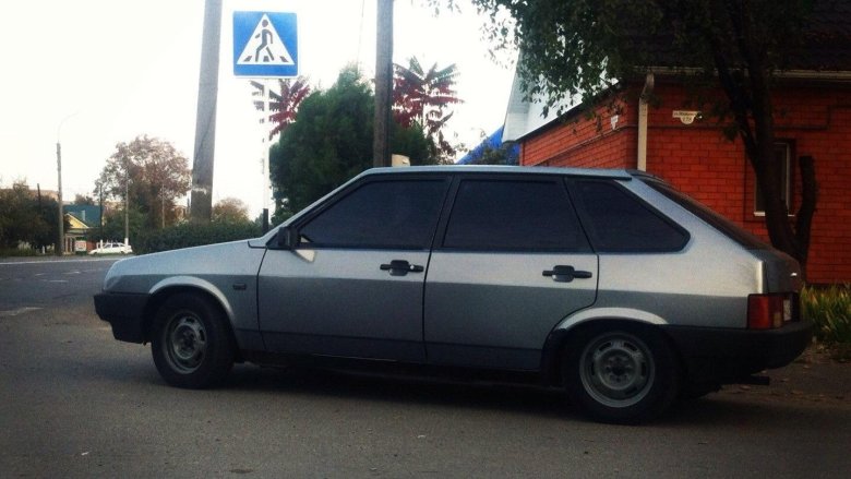 Ваз 2109 серебристая тонированная